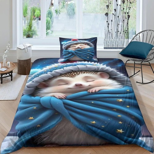 Hedgehog duvet cover set - duvet, 3d